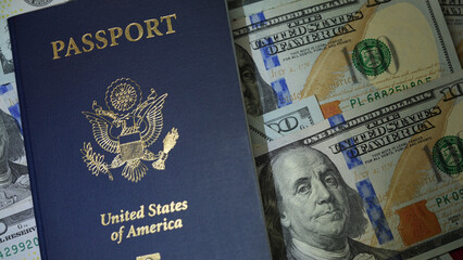 passport with money