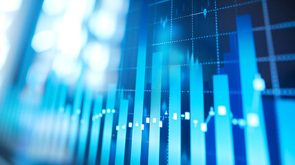 börse, aktie, chart, abbildung, aktien, verlauf, gewinn, verlust, glas, kurve, steigen, fallen, bitcoin, kryptowährung, rohstoffe, geld, zinsen, markt, kapitallismus, kapital, grafik, monitor, digital - obrazy, fototapety, plakaty