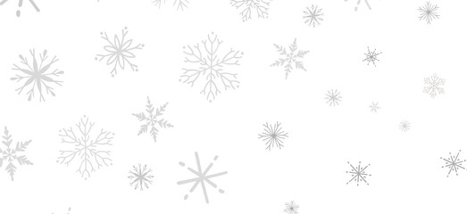 Winter christmas sky with falling snow