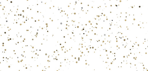 gold confetti background, isolated on transparent background