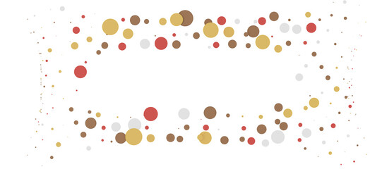 Multicolor confetti abstract background with a lot of falling pieces, isolated on a white background.