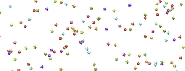 Journey to the Cosmos: Immerse Yourself in a 3D Colorful Stars Rainfall