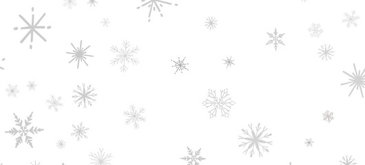 Winter Snow Symphony: Captivating 3D Illustration of Descending Snowflakes for Christmas