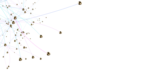 technology with polygonal shapes on dark blue background.