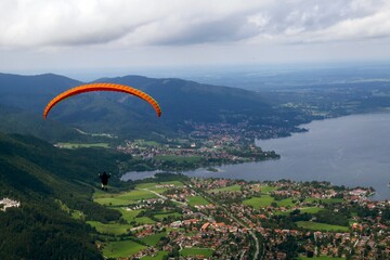 Paragliding am Tegernsee
