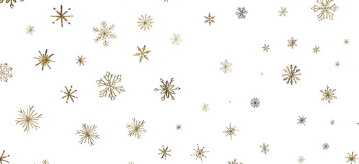 Snowflakes - Christmas background design of snowflake and snow falling in the winter 3d illustration