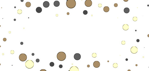 gold  Rainfall: Astonishing 3D Illustration of gold  Confetti Shower