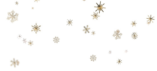 Snowflakes - Christmas background design of snowflake and snow falling in the winter 3d illustration