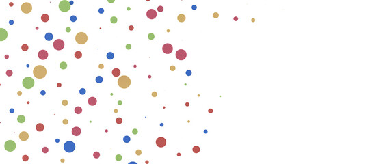 Multicolored paper confetti on transparent background. Realistic confetti flying. Colorful scattered items to holiday decorations.