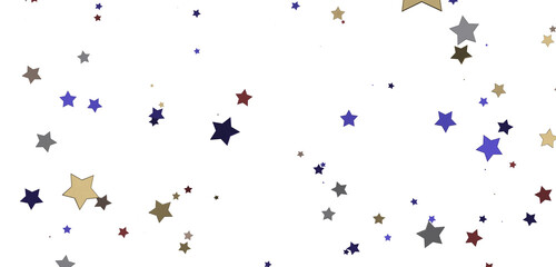 Stellar Symphony: Embark on a Visual Journey with 3D Gold Stars Rain