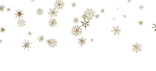 Snowflakes - Christmas background design of snowflake and snow falling in the winter 3d illustration