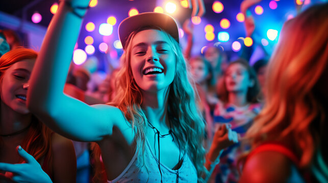 Teenager at concert