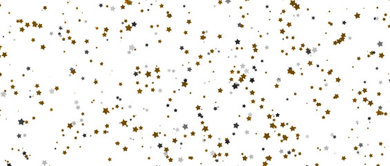 Stellar Symphony: Embark on a Visual Journey with 3D Gold Stars Rain