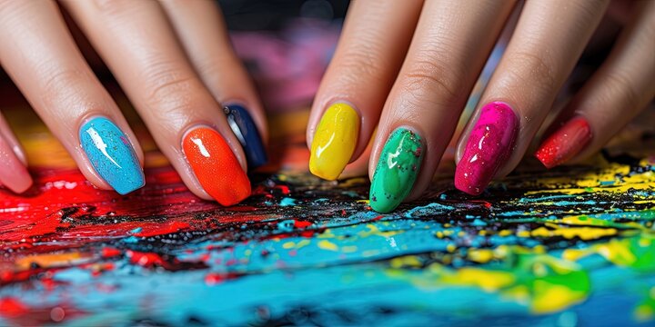 18 Interesting Splatter Nail Designs - Pretty Designs | Splatter nails, Nail  art, Trendy nail art designs