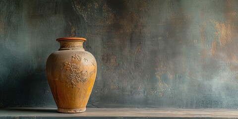 An urn containing the ashes of a cremated body - obrazy, fototapety, plakaty
