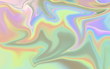 Liquid Marble Texture - Fluid Pastel Rainbow Swirls Background