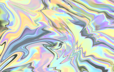 Liquid Marble Texture - Fluid Pastel Rainbow Swirls Background