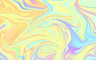 Liquid Marble Texture - Fluid Pastel Rainbow Swirls Background