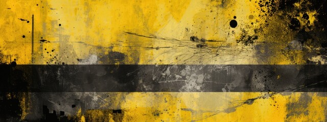Vibrant yellow and black grunge textures for poster and web banner design, perfect for extreme, sportswear, racing, cycling, football, motocross	