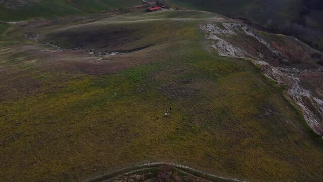 Vista aerea nel Parco Regionale della Vena del Gesso Romagnola