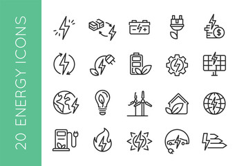 Sustainability, environmental, ecological, recyling, renewable green, icon set. Environmental health simple line icon collection for mobile app, web, promotional and SMM. Vector illustration