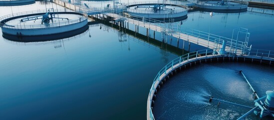 A tank that treats water with aeration for waste water.