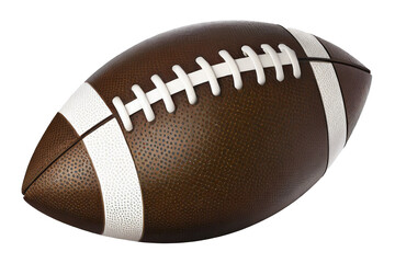 american football ball isolated on transparent background