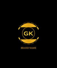 GK Letter Logo Design. Unique Attractive Creative Modern Initial GK Initial Based Letter Icon Logo