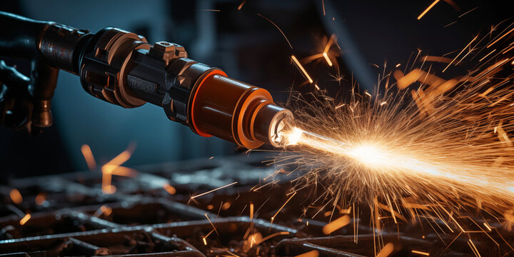 Welding Torch in the Industrial Work