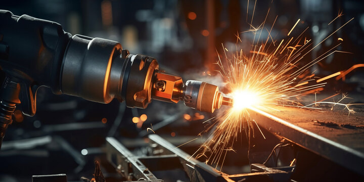 Welding Torch in the Industrial Work