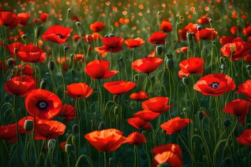 Fototapeta premium field of poppies