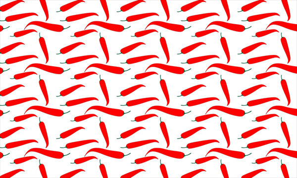 Red hot chilli pepper pattern
