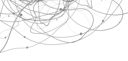 Multi color connected lines and dots network 3d illustration