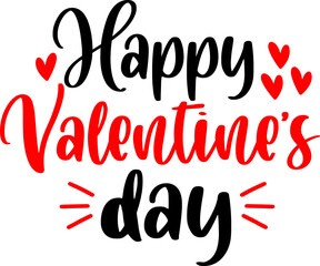 Valentine’s Day typography text on plain white transparent isolated background for card, shirt, hoodie, sweatshirt, apparel, tag, mug, icon, poster or badge