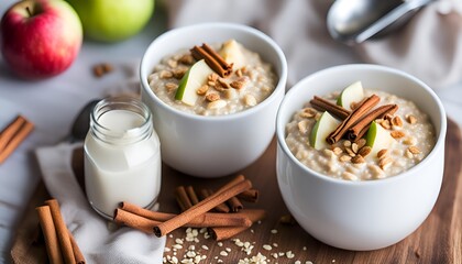 Cinnamon Apple Overnight Oats 