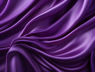 rippled purple satin fabric, shiny luxury purple swirl silky backgrounds. 