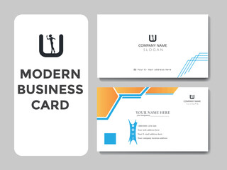 Vector Modern Business Card Template For Project