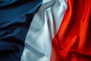 Vibrant Tricolor Elegance in French Flag