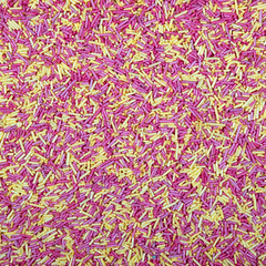 Colorful and bright cake decorations, in powder and granule form, can also be used as a colorful...