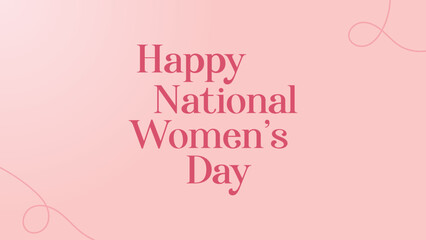 Women's Day Design 8th March, Happy National Women's Day