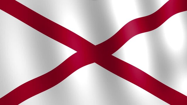 alabama state raising flag