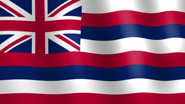 hawaii state flag raising 