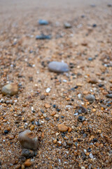 Rocky beach in England