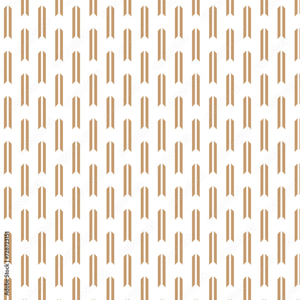 Poster abstract seamless repeatable brown vertical double line pattern.