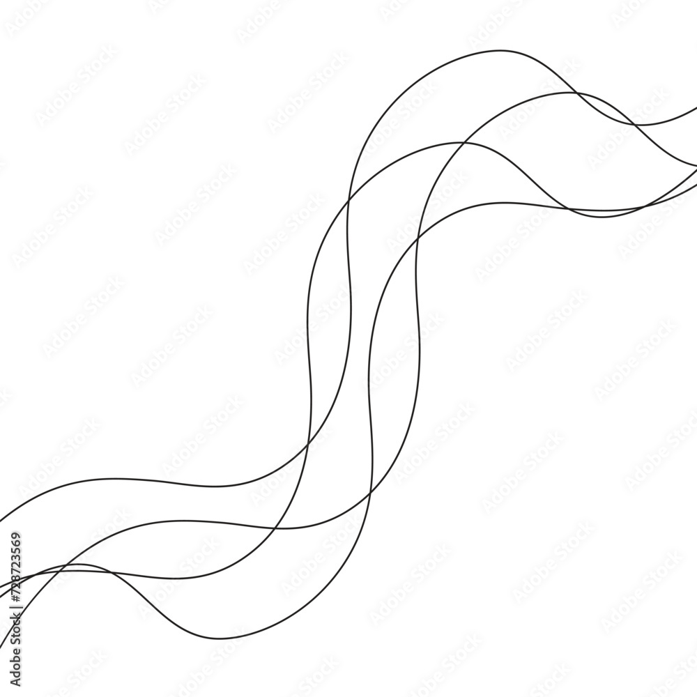 Poster abstract seamless repeatable diagonal wave line.