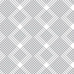 abstract seamless repeatable grey cross line art pattern.