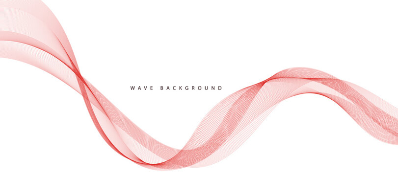 abstract red wave background © VectorStockStuff