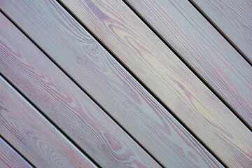 Obraz premium Background of brown wooden slats, texture of wood strips