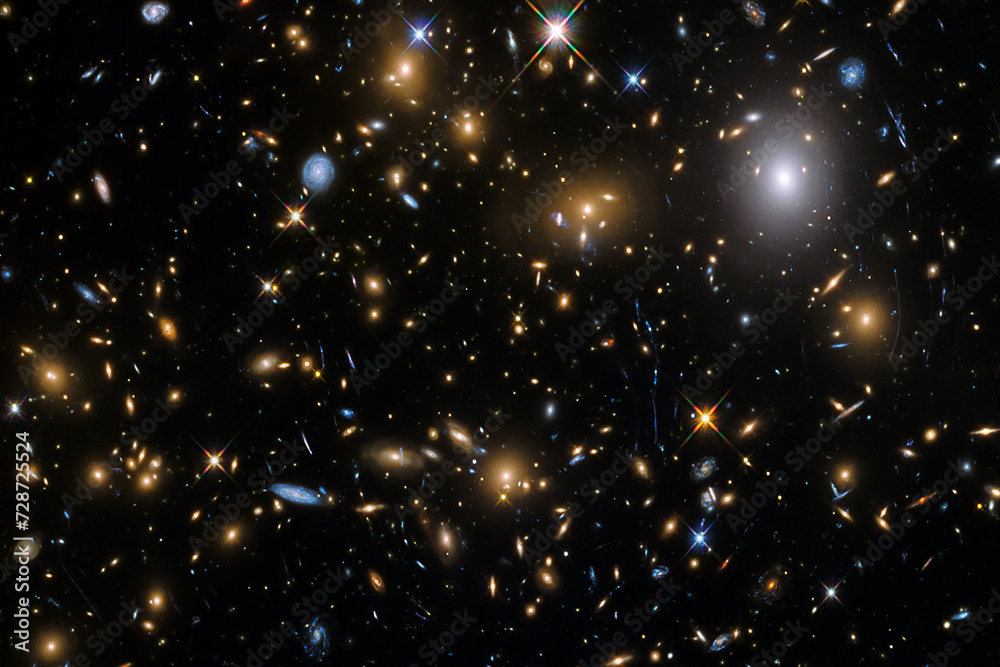 Canvas Prints fascinating galaxy with stars. the elements of this image furnished by nasa.