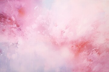 Obraz premium A vibrant painting featuring an interplay of pink and blue hues.